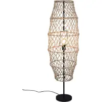 TRIO Lampadaire en rotin Hive Ø 38cm