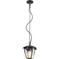 TRIO Suspension d'extérieur, aluminium, noir, IP44, H 82 cm