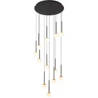 Lucide Lampe suspendue Calina 12 lumières avec sphères blanches