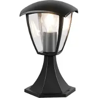 TRIO Lampadaire d'extérieur, aluminium, noir, E27, IP44, H 30 cm
