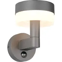 TRIO Applique murale d'extérieur LED, détecteur de mouvement, aluminium, anthracite, H 22,5 cm