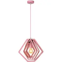 Lucide MAURO - Lampe d'intérieur avec abat-jour - 1xE27 - Rose