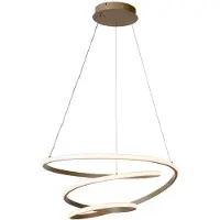 Lucide Lampe pendante moderne Espiral marron sable 40W