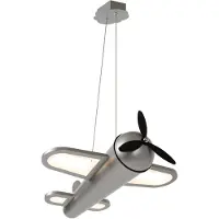 Lucide Lampe suspendue pour la chambre des enfants Fokker Gris métallique d’avion