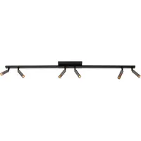 Lucide Projecteur de plafond Keoni 6-café brun clair