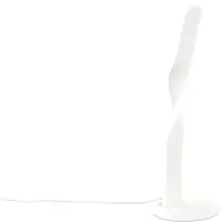 TRIO Lampe de table LED, blanc, interrupteur à cordon, H 40,5 cm