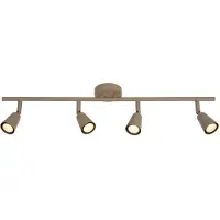 Lucide Projecteur de plafond Tiana Taupe 4 clairs
