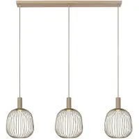 Lucide Esterel 3-Light Suspension Taupe