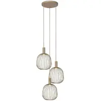 Lucide Esterel 13-Light Suspension Taupe