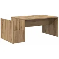 vidaXL Table basse en chêne Artisan 90 x 45 x 35 cm Bois composite