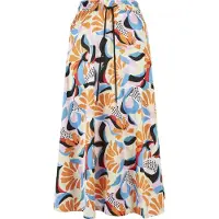 Urban Classics Jupe bleu clair / jaune pastel / rouge vif / noir