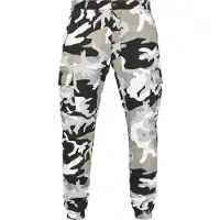 Urban Classics Pantalon cargo gris / noir / blanc