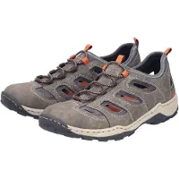 Rieker , modèle : 0806529 080. Chaussures pour hommes. Mocassins sportifs à lacets, couleur marron, style décontracté