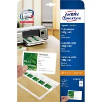 Avery Cartes d'affaires supérieures (A4, 200 g/m²)