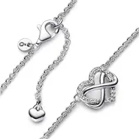 Pandora Collier Coeur Infini Scintillant