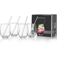 Ritzenhoff & Breker Set Gin + Paille 8pcs., Pailles, Transparent