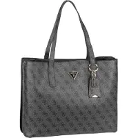 GUESS Sacs à main 'MERIDIAN II GIRLFRIEND TOTE' gris foncé / noir