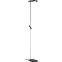 Lucide ORTOLAN – Lampe sur pied – LED avec réglage de l'intensité lumineuse – Température de couleur réglable (CCT) – 2700 K / 4000 K – Noir
