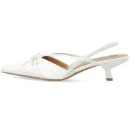Bianco Escarpins à bride arrière 'Kristin' blanc