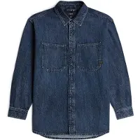 G-Star Chemise 'Relaxed 2-Pocket Shirt' bleu foncé