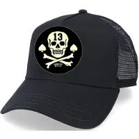Lucky 13 Casquette de - Pirate Skull - Trucker Hat Black - pour Unisexe - noir - Taille Standard