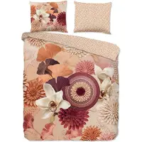 Hanche Housse de couette " - Sable - (200x200/220 cm) - Coton Satijn