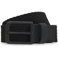 BOSS Ceinture tressée avec finitions cuir et détail logo