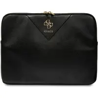 GUESS Manchon GUCS14ZPGSTEGK 14" czarny/black Triangle 4G (14"), Sac pour notebook, Noir