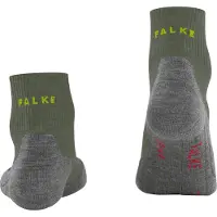 Falke - Chaussettes de randonnée - TK5 Wander Short Herb pour Homme en Laine - Taille 44-45 - Vert