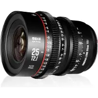Meike MK-25mm T2.1 S35 Prime - Cine Lens - PL-mount - 33.6mm beeldcirkel - 80mm frontdiameter