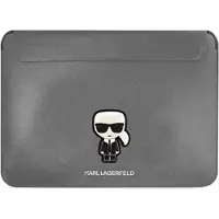 Karl Lagerfeld Manchon KLCS16PISFG 16 quot argent (16", Apple), Sac pour notebook, Argent