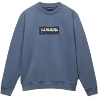 Napapijri Box Logo Sweatshirt Bleu S Homme