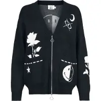 Hell Bunny Gilets & Ponchos Rockabilly de - Jayden Cardigan - XS - XL - pour Femme - noir - Taille L