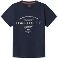 Hackett London Hs Game Short Sleeve T-shirt Bleu 9 Years Garçon
