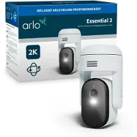 Arlo Essential 3 (2304 x 1296 Pixels), Caméra réseau, Blanc