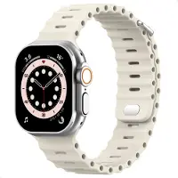 Accezz Bracelet Ocean Apple Watch | 44/45/46/49 mm - Lumière stellaire