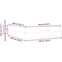 vidaXL Lit avec matelas, 2 pièces, tissu marron clair
