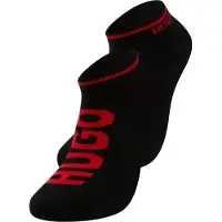 HUGO Chaussettes rouge / noir