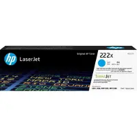 HP 222X (W2221X) toner haute capacité (d'origine) - cyan
