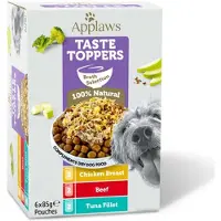 Applaws Dog Taste Toppers Broth Selection Multipak 6x85 g mix de saveurs sachets en bouillon