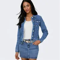 ONLY Veste en jean Femme Medium Blue Denim