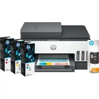 HP Smart Tank 7307 + 1 Set de Bouteilles d'Encre Supplémentaires