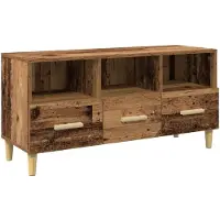 vidaXL Meuble TV en bois recyclé 102 x 36 x 50 cm, aggloméré