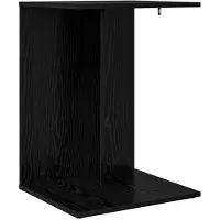 vidaXL Table d'appoint Chêne noir 45 x 40 x 62,5 cm Bois d'ingénierie