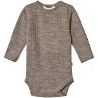 Joha Body m/l - Laine - Marron Chiné - - 90 - Body M/L