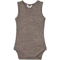 Joha Body s/m - Laine - Marron Chiné - - 70 - Body Sans Manches
