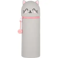 Legami Trousse en Silicone Souple 2-en-1 - Kawaii, Kitty