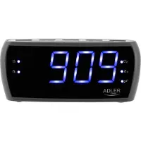 Adler Réveil radio LED FM/AM avec double alarme et fonction snooze Réveil LED