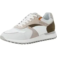 Marco Tozzi Baskets basses noisette / gris clair / olive / blanc