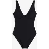 Bonprix Maillot 1 pièce sculptant à décolleté plongeant, maintien modéré